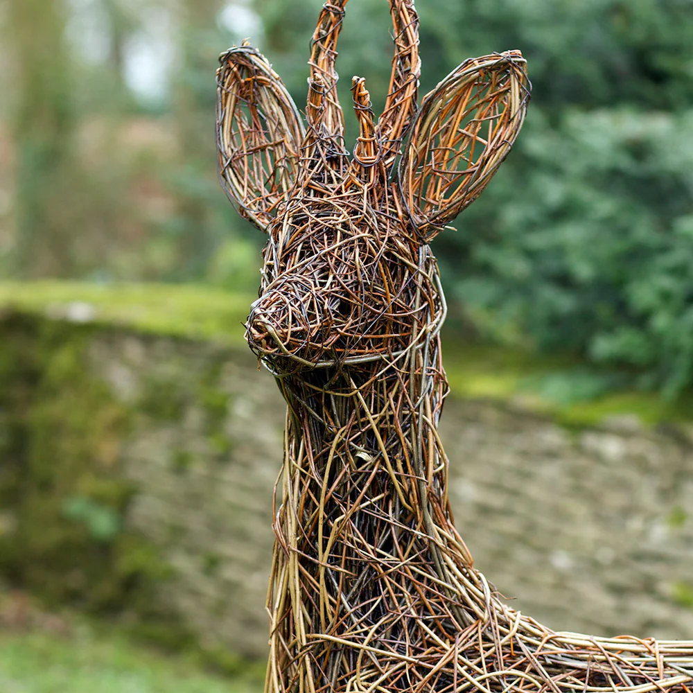 Roebuck Deer Willow Sculpture - Image 3