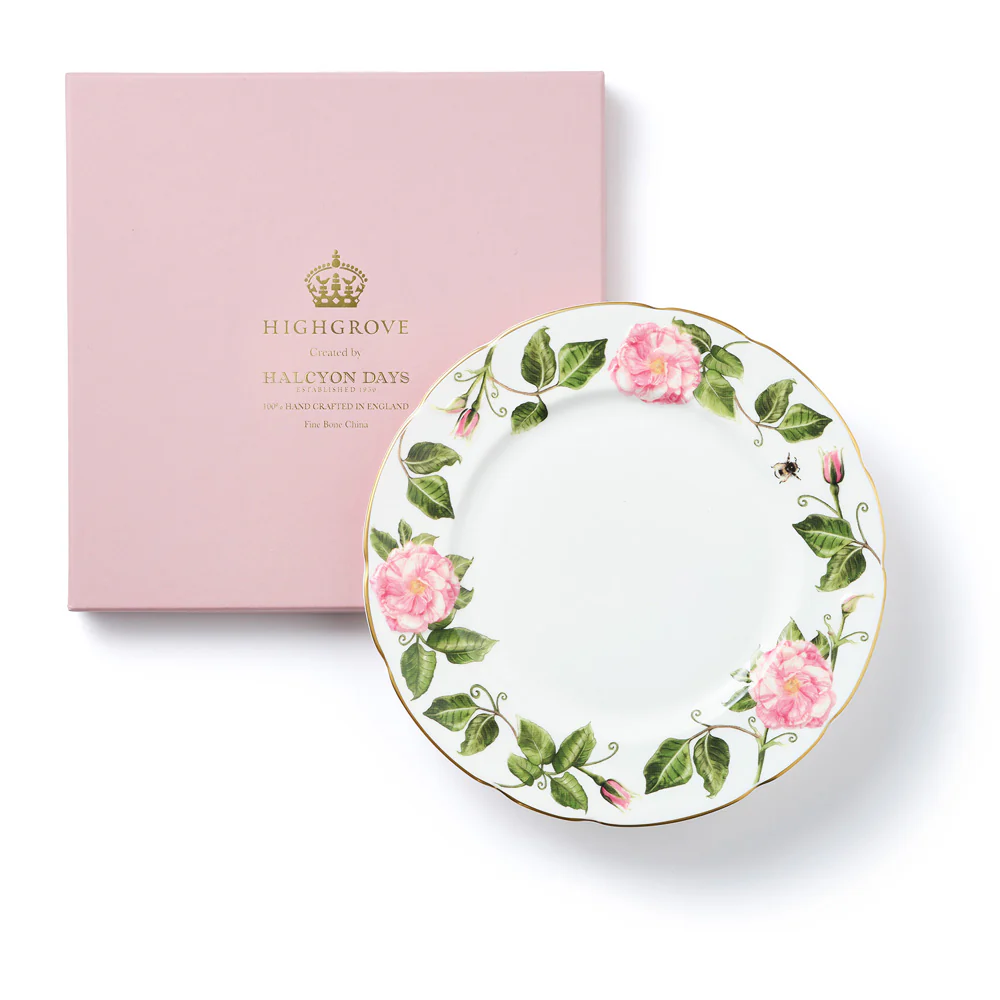 The King's Rose Fine Bone China 8" Dessert Plate