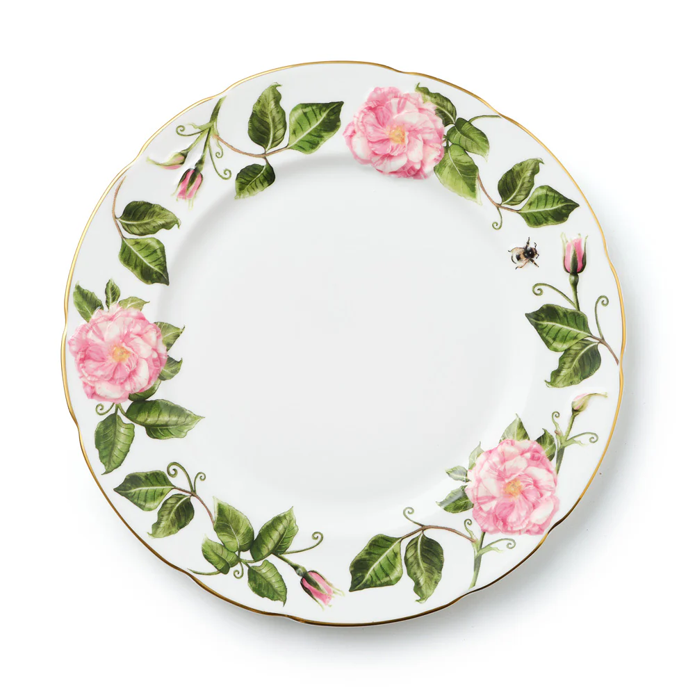 The King's Rose Fine Bone China 8" Dessert Plate - Image 2
